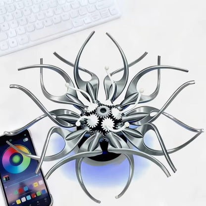 RGB Arka Plan Aydınlatmalı, Daha İyi Yaratıcı Dekorasyon, Mekanik Şekil Değiştiren Yapay Çiçek